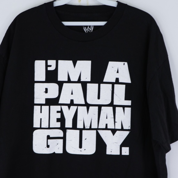 WWE Wrestling Mens XL Paul Heyman T Shirt Black - Picture 2 of 8